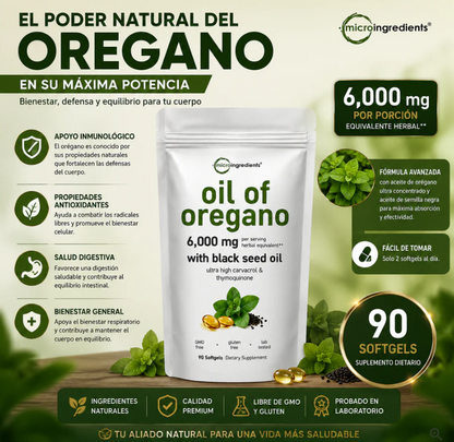 Aceite de orégano 🍃- Defensa Antioxidante para el cuerpo 💪