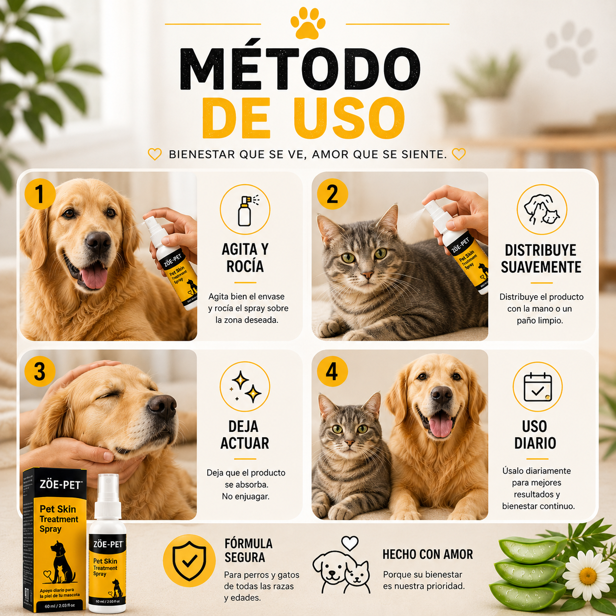Zoe Pet - Solución completa para la piel de tu mascota 🐾✨