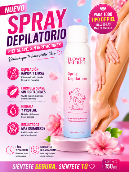 Spray Depilador - Flower Secret 🌸